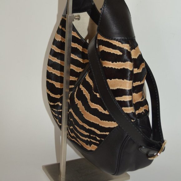 NWT GUCCI WOMENS PONY HAIR LEATHER JACKIE SHOULDER PURSE BAG MEDIUM - Picture 5 of 12